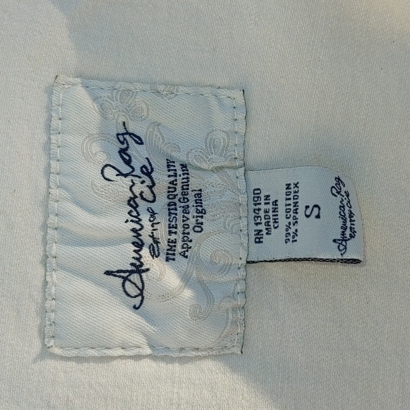 American Rag Denim Vest in Off White Cream Women's Small - Picture 9 of 12